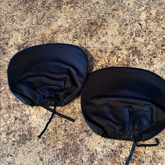 San Francisco 49ers Black Headrest Covers - Pair - Picture 2 of 2